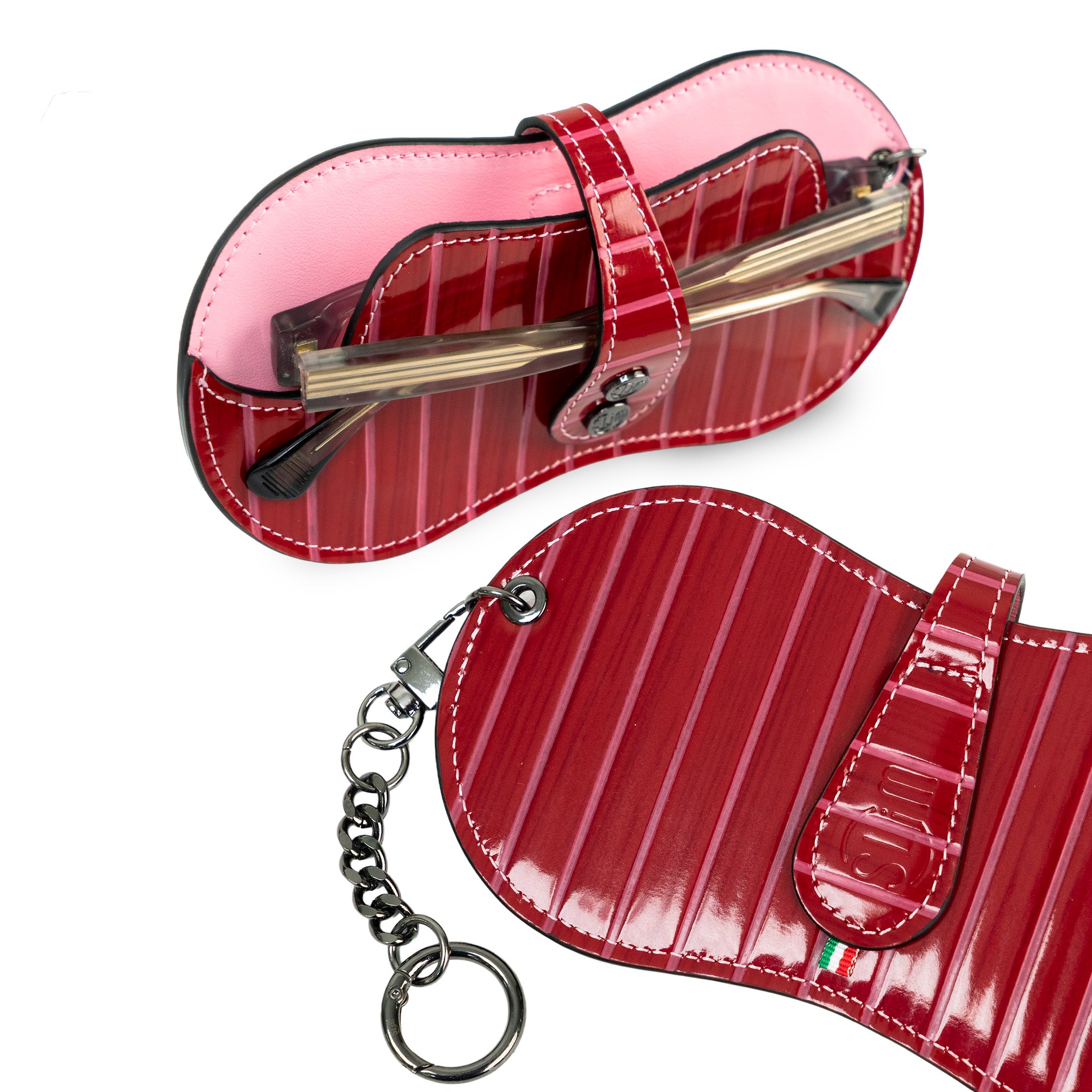 SLim Vision Vera Pelle Lollipop Rosso e Rosa