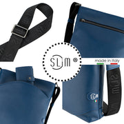 Bag SLim®️ Vera Pelle Bottalata Blu