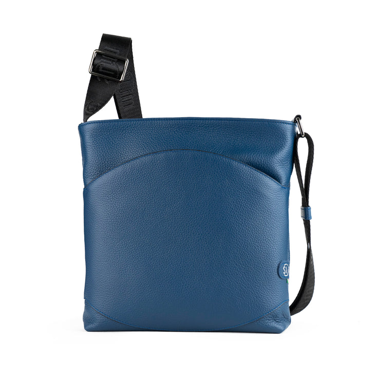 Bag SLim®️ Vera Pelle Bottalata Blu