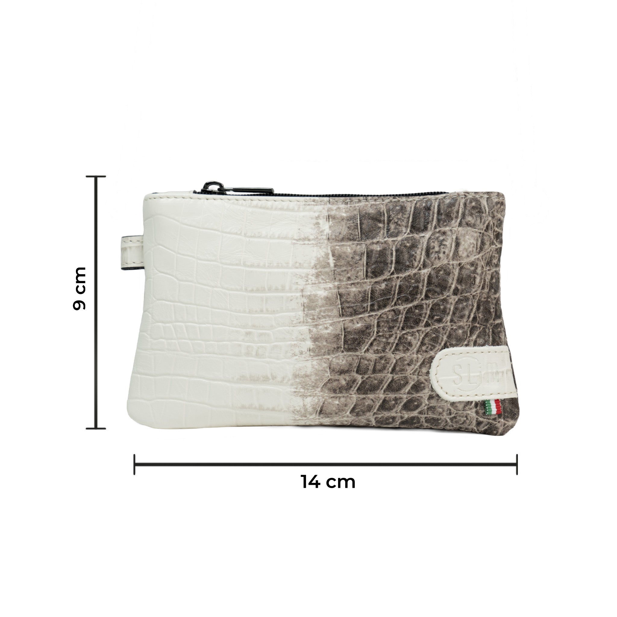 Mini Pochette Vera Pelle Cocco Beige