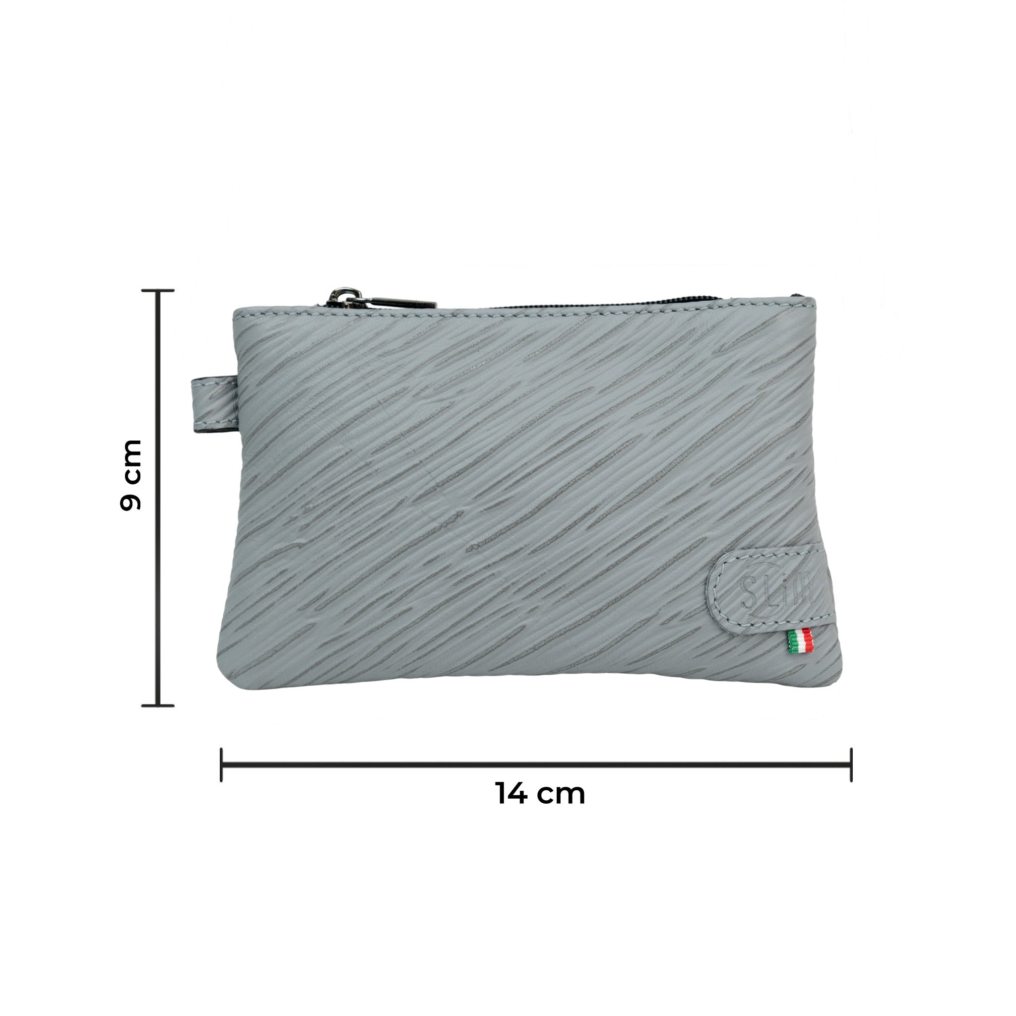 Mini Pochette Vera Pelle Epi Grigio