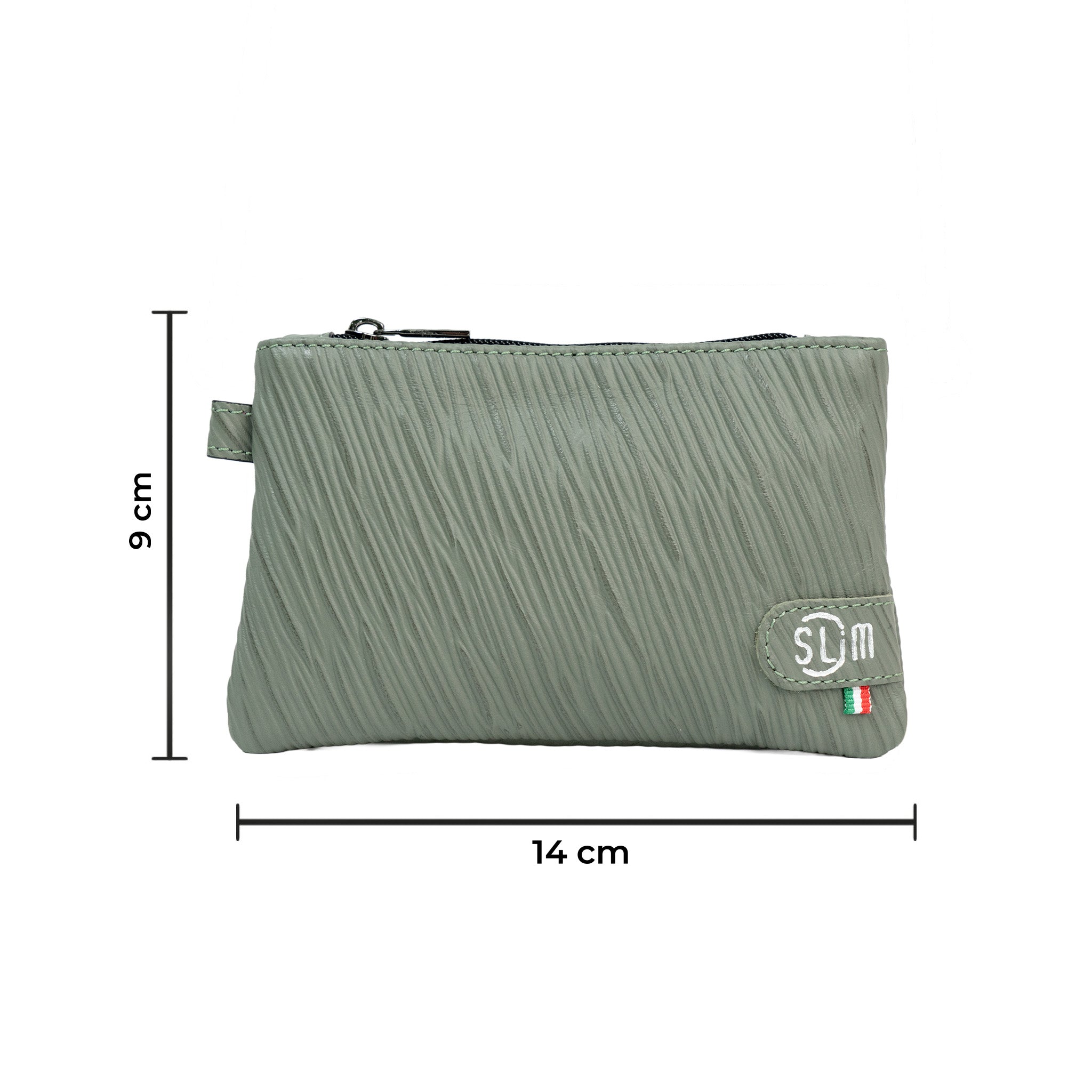 Mini Pochette Vera Pelle Epi Verde