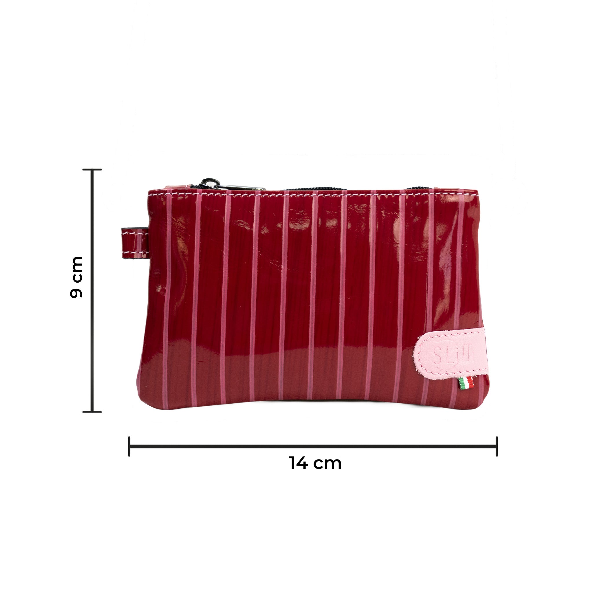 Mini Pochette Vera pelle Lollipop Fucsia e Rosa