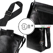 Bag SLim®️ Vera Pelle Vegetale Nero