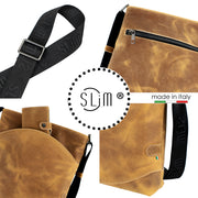Bag SLim®️ Vera Pelle Crazy Sabbia