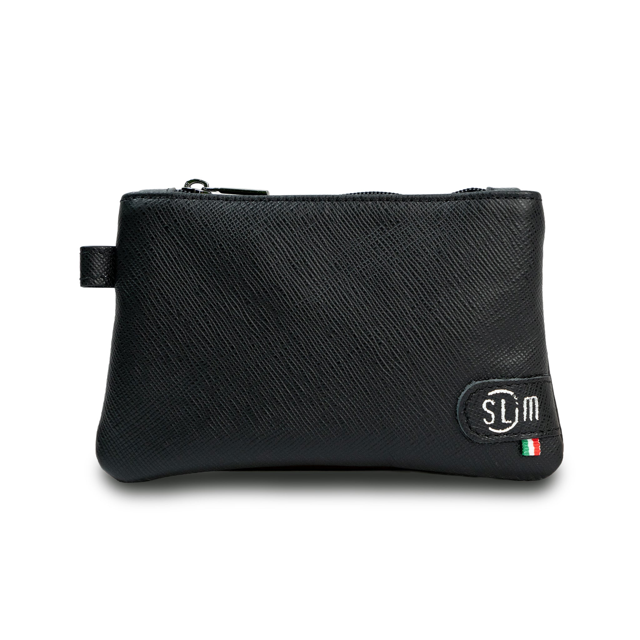 Mini Pochette Vera Pelle Saffiano Nero