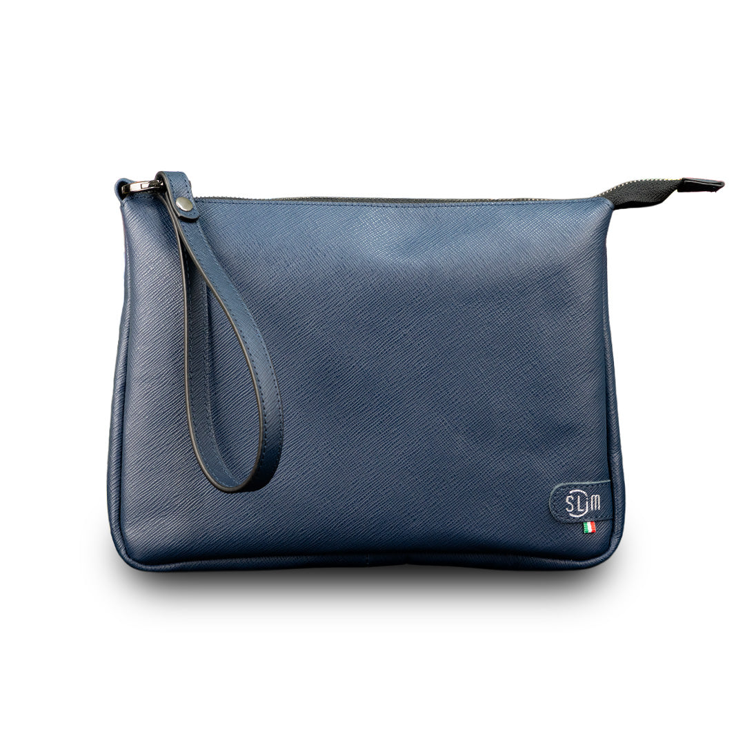 Pochette Max Saffiano Blu