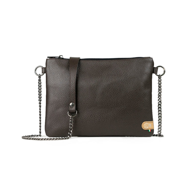 Pochette con Tracolla In Vera Pelle SLim®️
