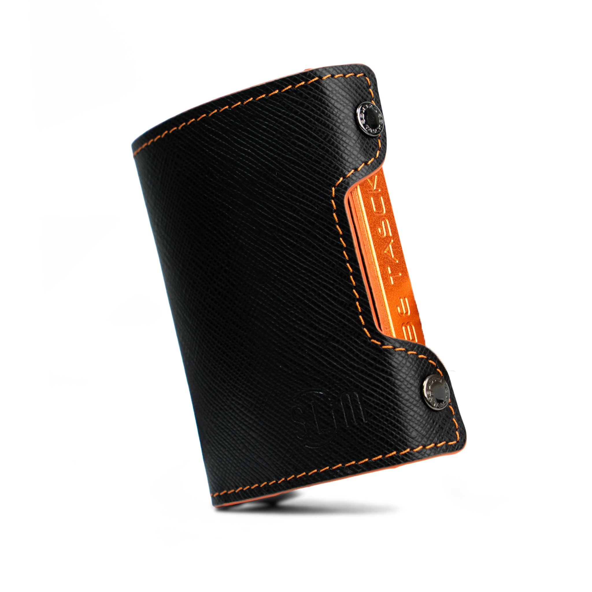Be Tasck Saffiano Nero e Arancio