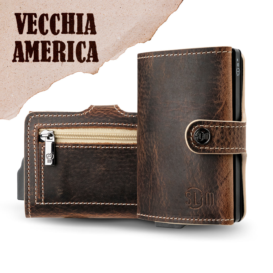 Portamonete Vecchia Pelletteria Vera Pelle Porta Carte Vera Pelle