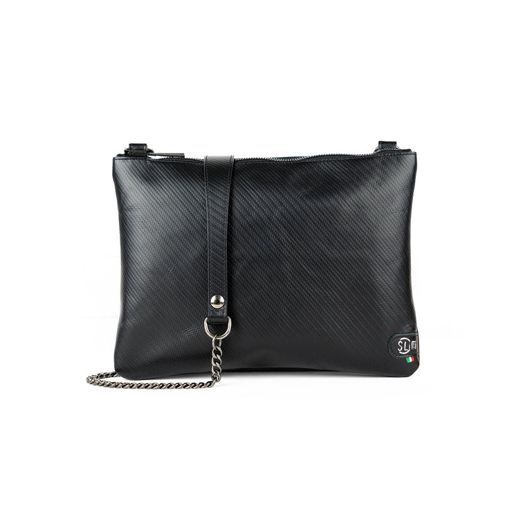 Pochette con Tracolla In Vera Pelle SLim®️