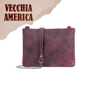 SLim®️ Genuine Leather Clutch with Shoulder Strap