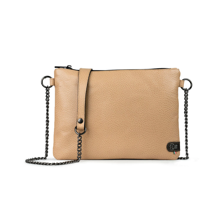 Pochette con Tracolla In Vera Pelle SLim®️