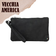 SLim®️ Genuine Leather Clutch with Shoulder Strap