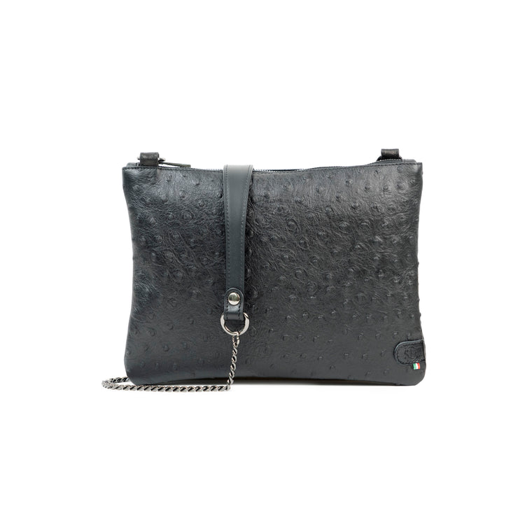 SLim®️ Genuine Leather Clutch with Shoulder Strap