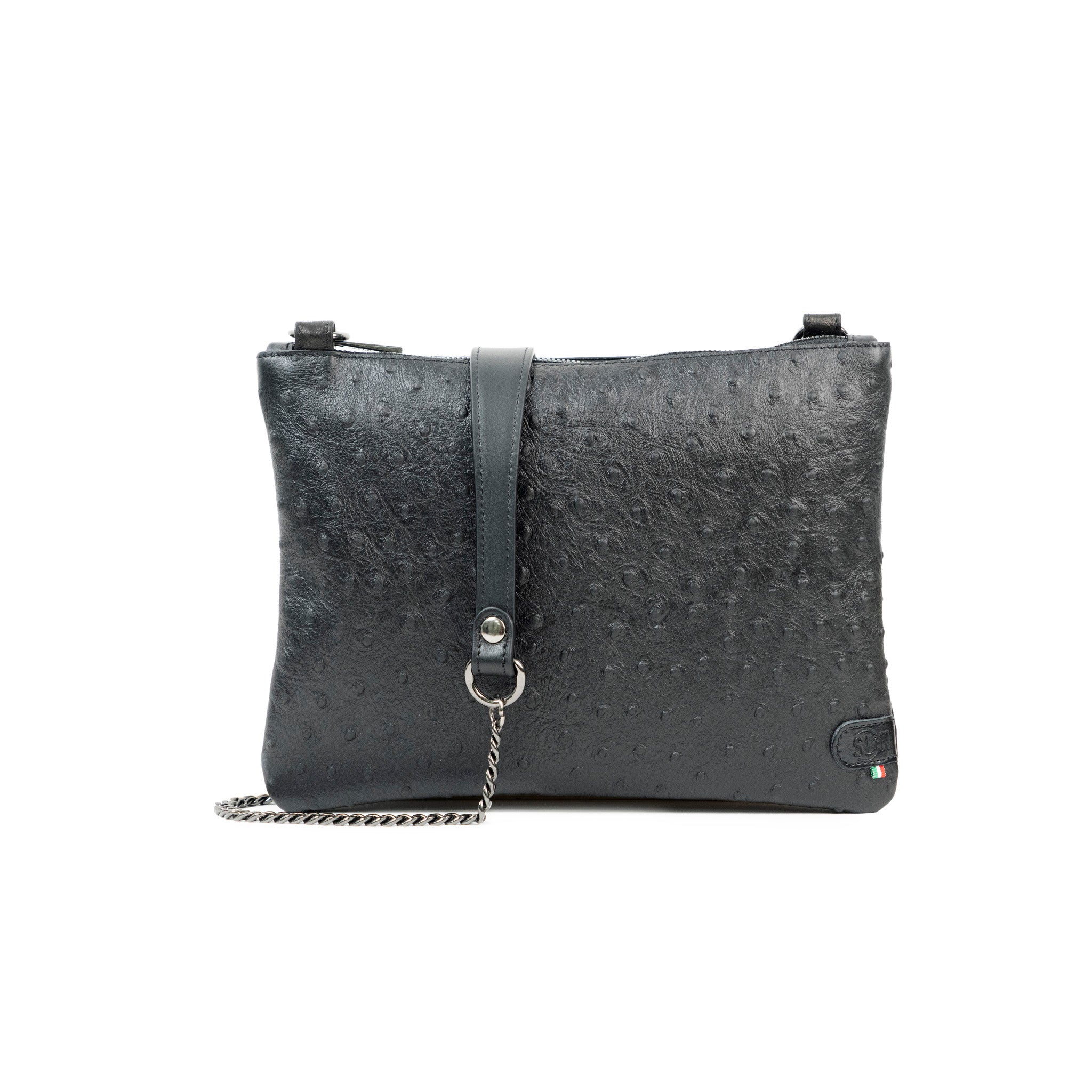 Pochette con Tracolla In Vera Pelle SLim®️