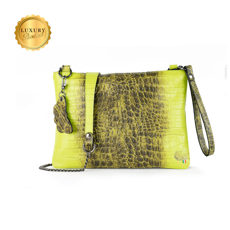 Pochette con Tracolla In Vera Pelle SLim®️