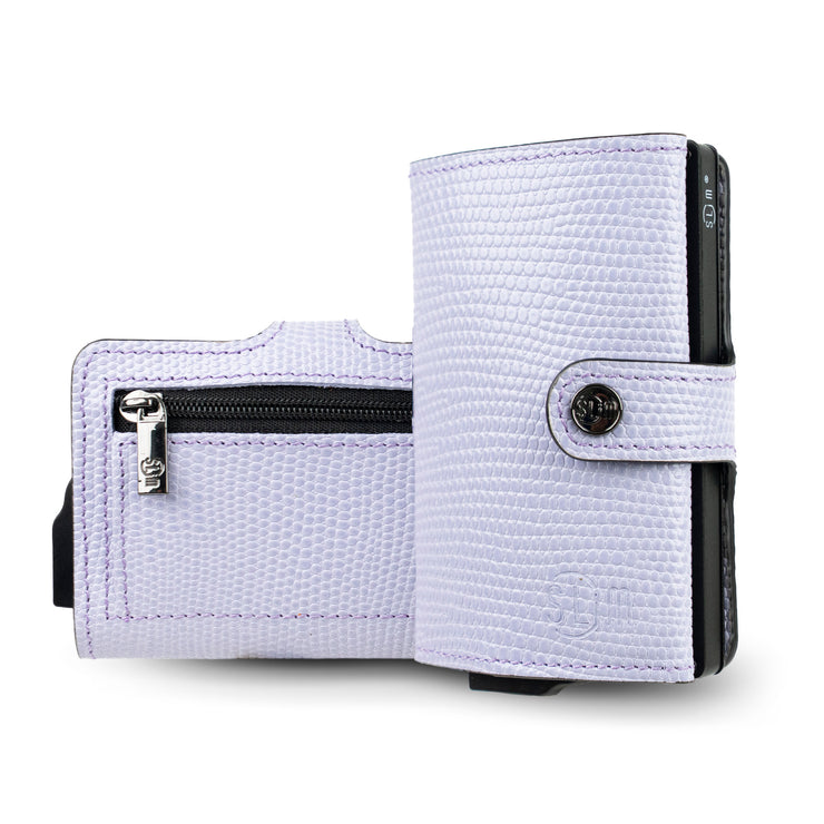 SLim®️ Tejus purple genuine leather wallet