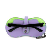 SLim Vision Vera Pelle Viola e Verde Lime