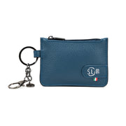 SLim®️ Tumbled Keychain-Coin Purse Navy Blue