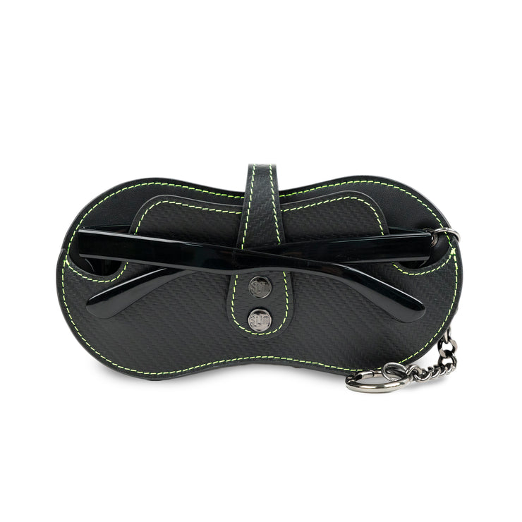 SLim Vision Vera Pelle Carbon cuciture Lime
