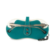 SLim Vision Vera Pelle Petrolio e Beige