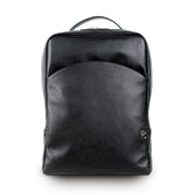 Genuine Leather Backpack Carbon Black
