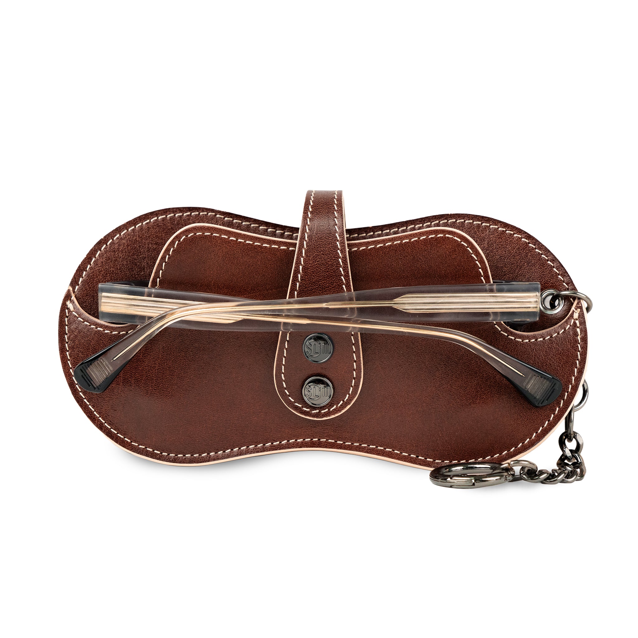 SLim Vision Vera Pelle Concia al Vegetale Marrone