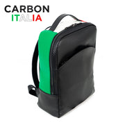 Zaino Medio Vera Pelle Carbon Italia