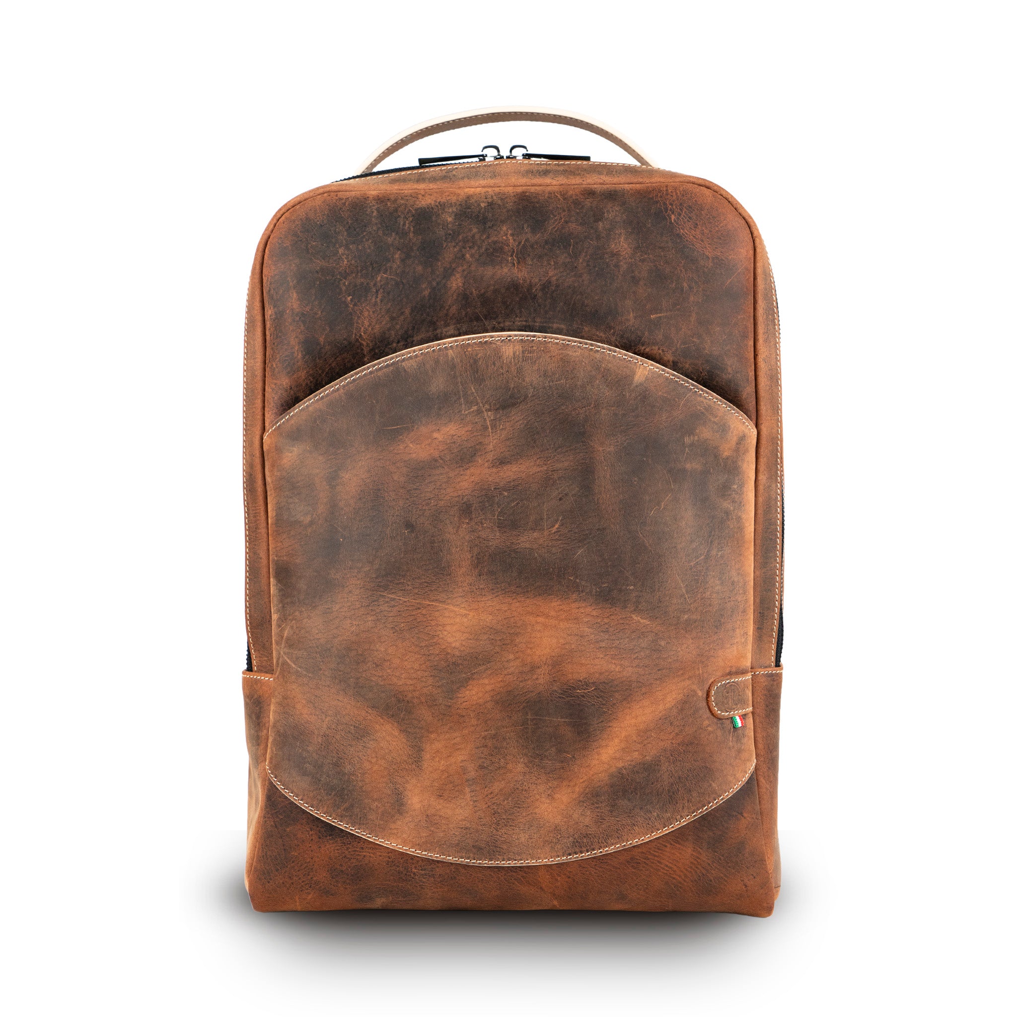 Zaino Medio Vera Pelle Crazy Horse Brown