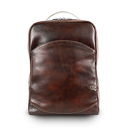 Genuine Leather Backpack Carbon Black