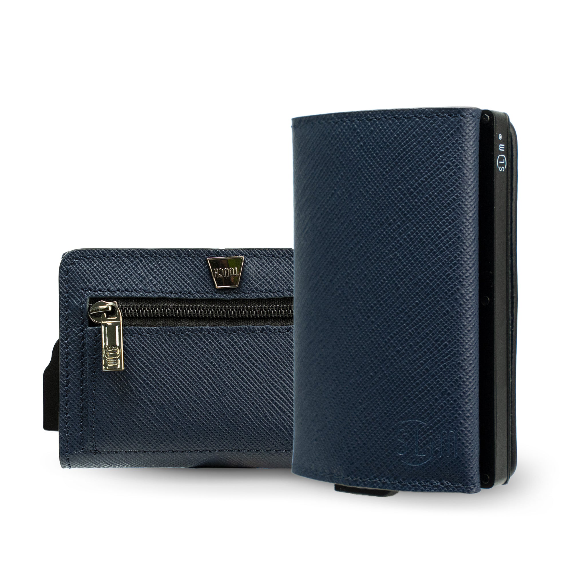 SLim®️ Touch Saffiano Blu