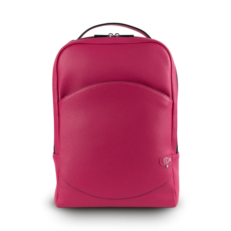 Zaino Vera Pelle Bottalato Fucsia