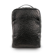Genuine Leather Backpack Carbon Black