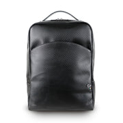 Genuine Leather Backpack Carbon Black