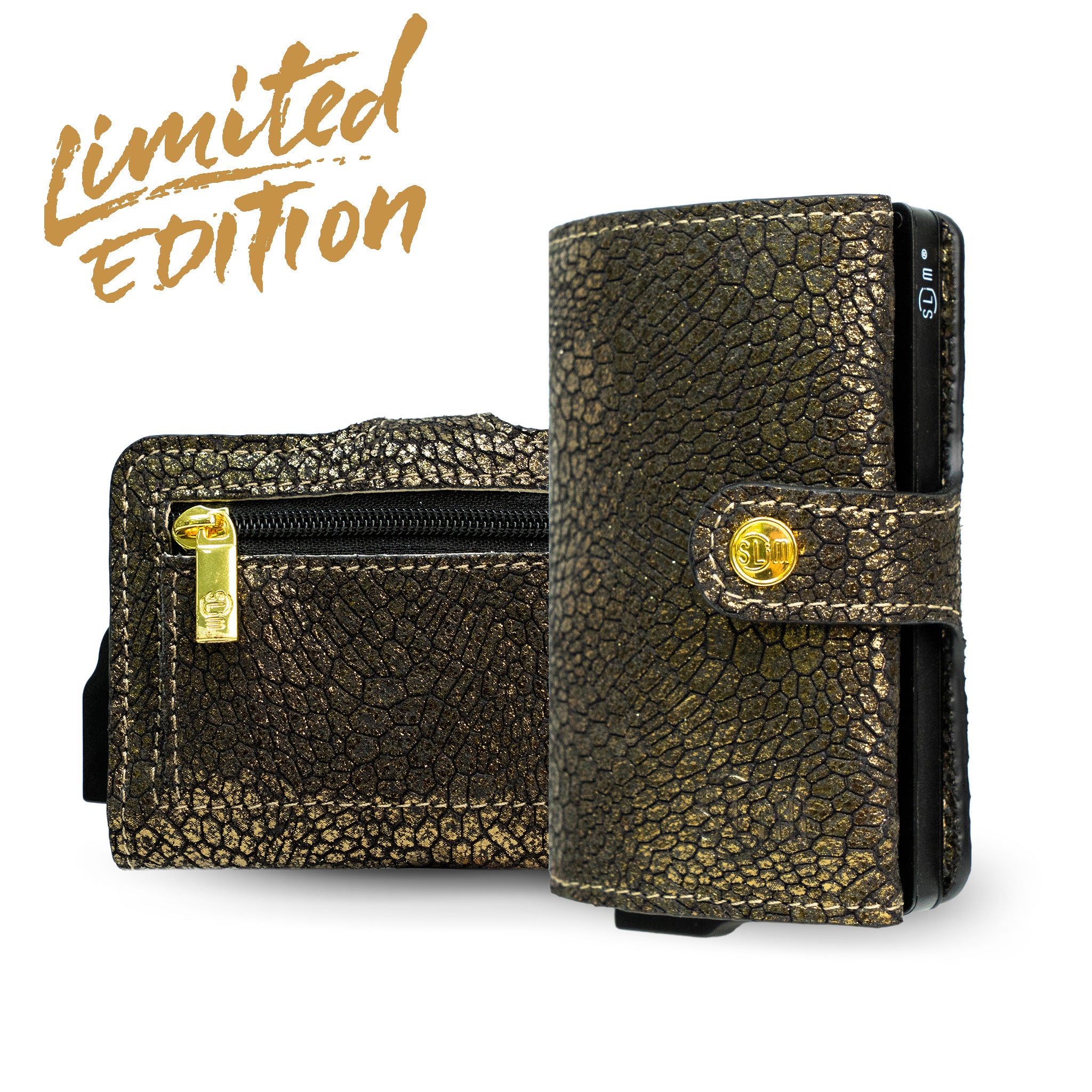 SLim®️ Vera Pelle Animalier Sablè Dorato