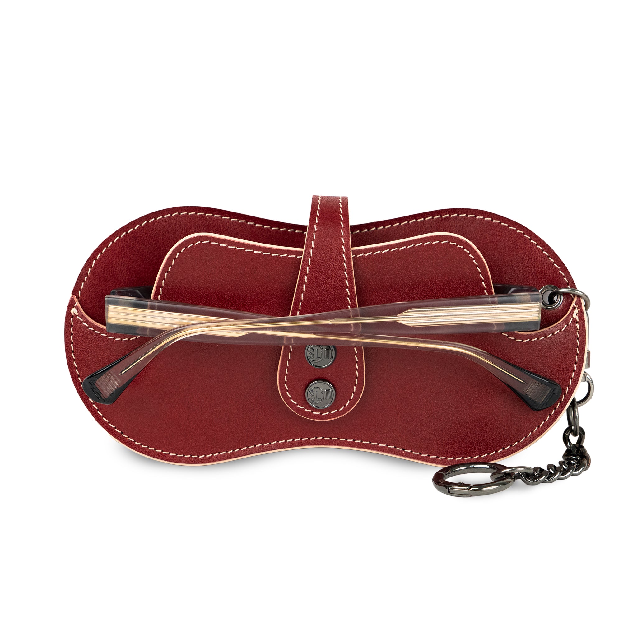 SLim Vision Vera Pelle Concia al Vegetale Rosso