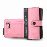 Porta Carte Vera Pelle Bottalato Pink