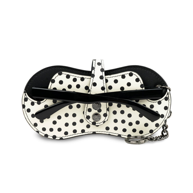 SLim Vision Vera Pelle Pois Nero Bianco