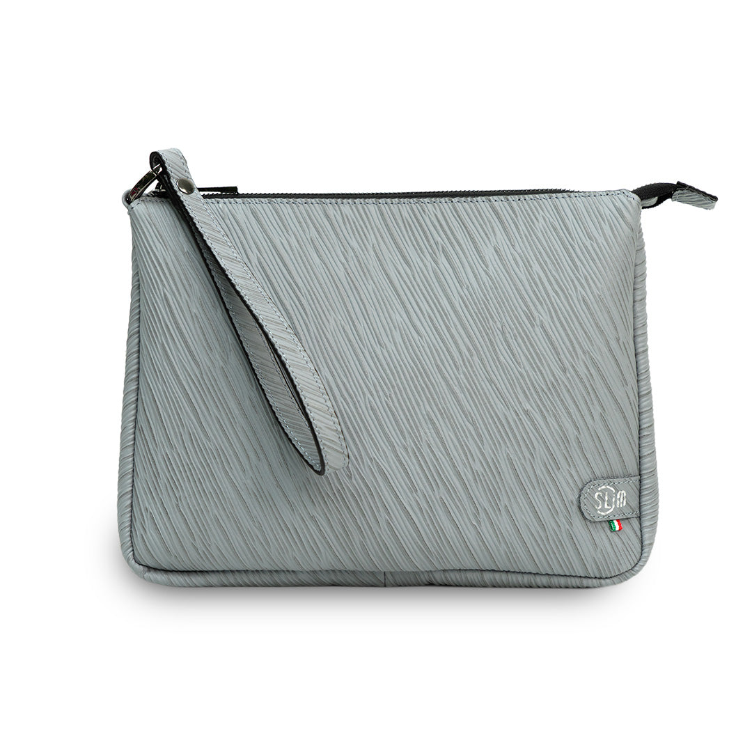 Pochette Max Epi Grigio
