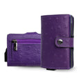 SLim®️ Vera Pelle stampa Struzzo Viola