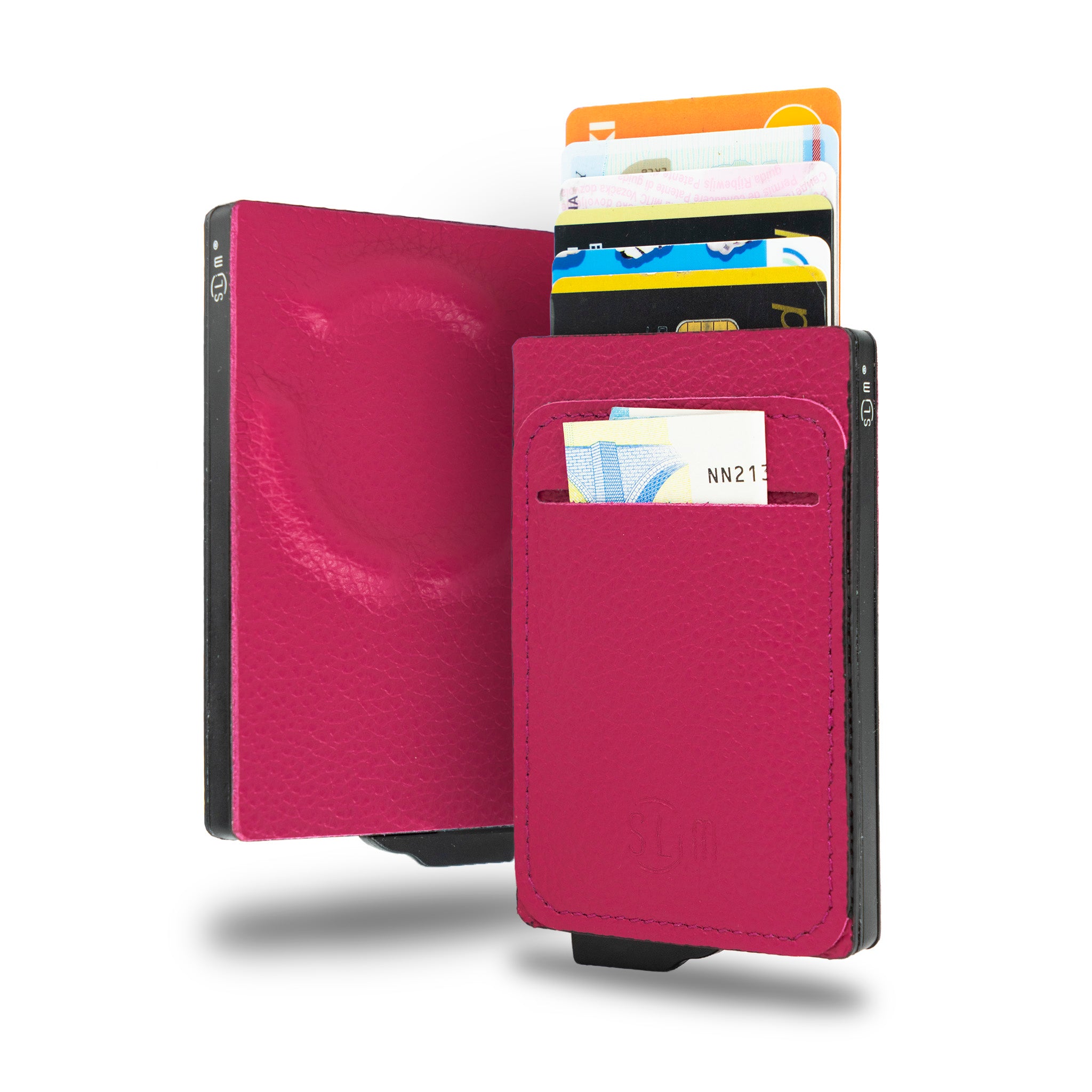 SLim®️ Portacarte Magnetic Bottalato Fucsia