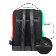 Zaino Medio Vera Pelle Carbon Italia