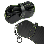 SLim Vision Vera Pelle Carbon cuciture Lime