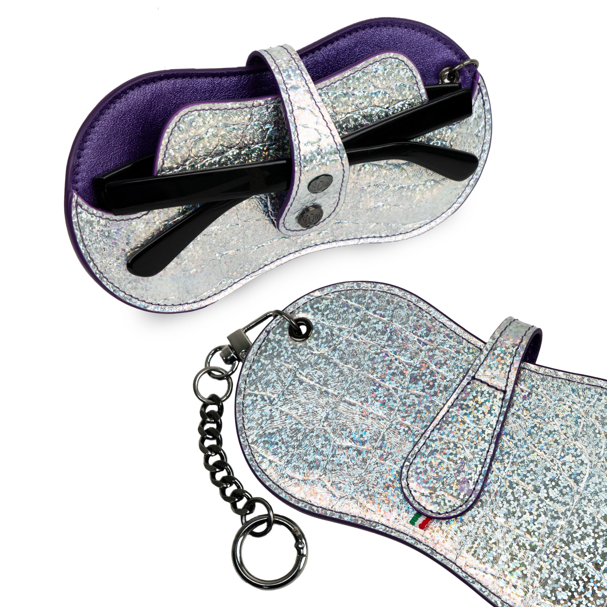 SLim Vision Vera Pelle Disco Cocco e Viola