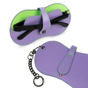 SLim Vision Vera Pelle Viola e Verde Lime