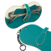 SLim Vision Vera Pelle Petrolio e Beige