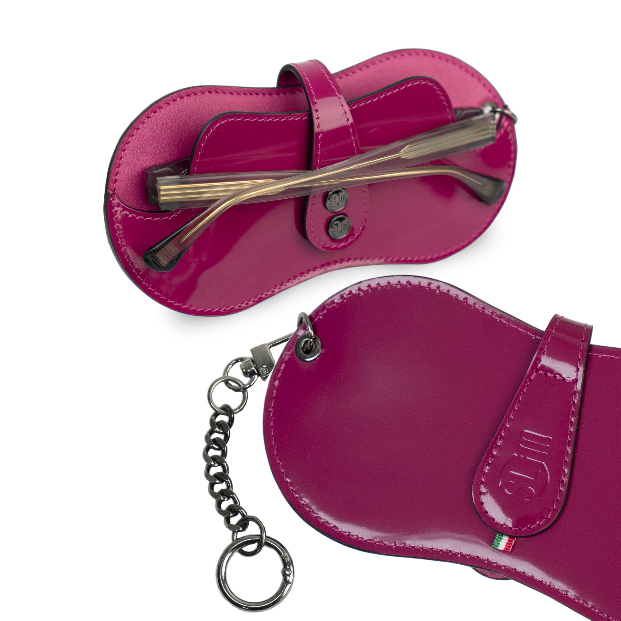 SLim Vision Vera Pelle Specchio Fucsia