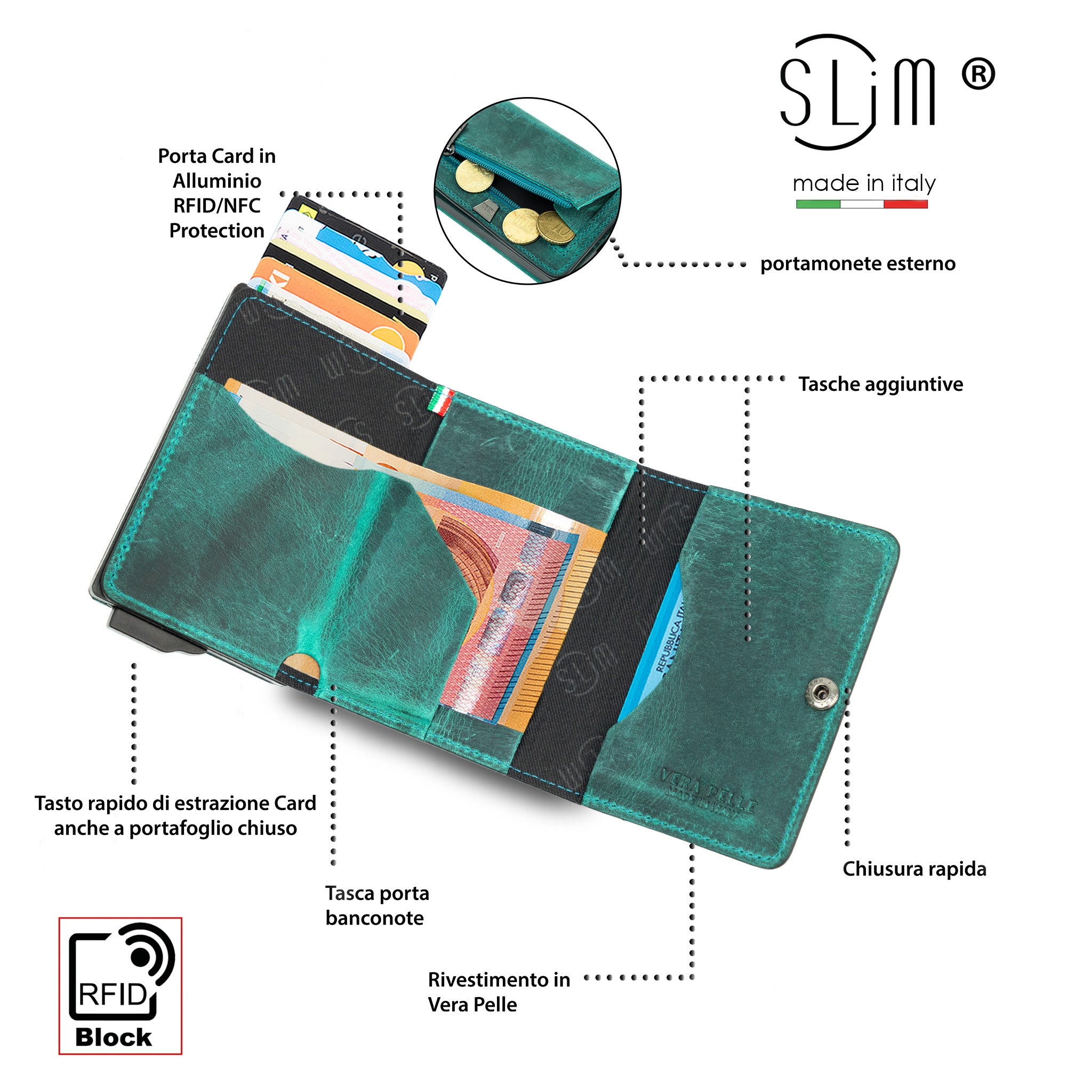 SLim®️ Touch Crazy Aquamarina
