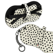 SLim Vision Vera Pelle Pois Nero Bianco